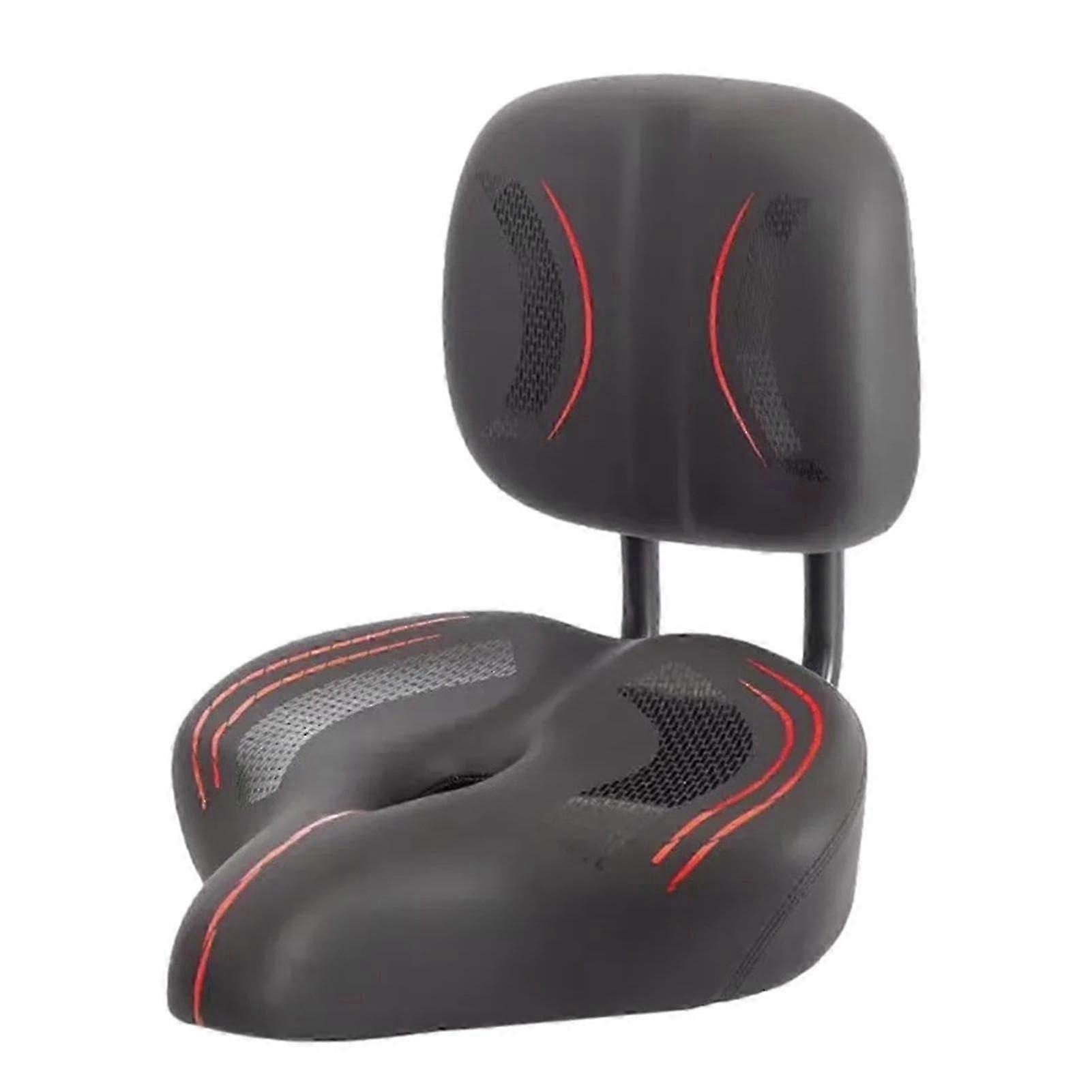 Comfortable, Soft, Memory Foam, Ergonomic, ShockAbsorbing Bicycle Saddle Black