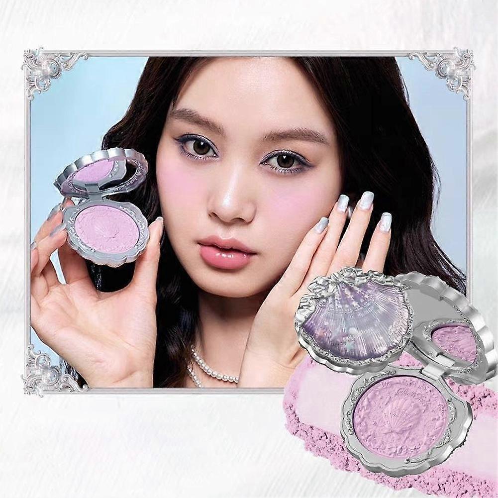FlowerKnow Shell Pearl Collection Embossed Blush Highly Pigmented Face Blush