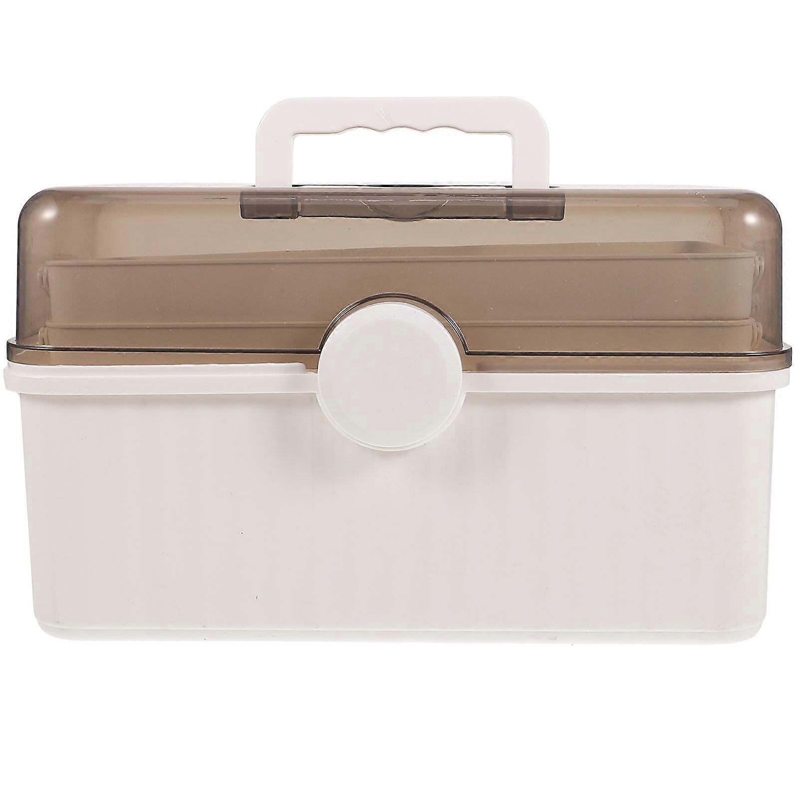 Medicine Organizer Multi-Layer Pill Case for Home with Handle