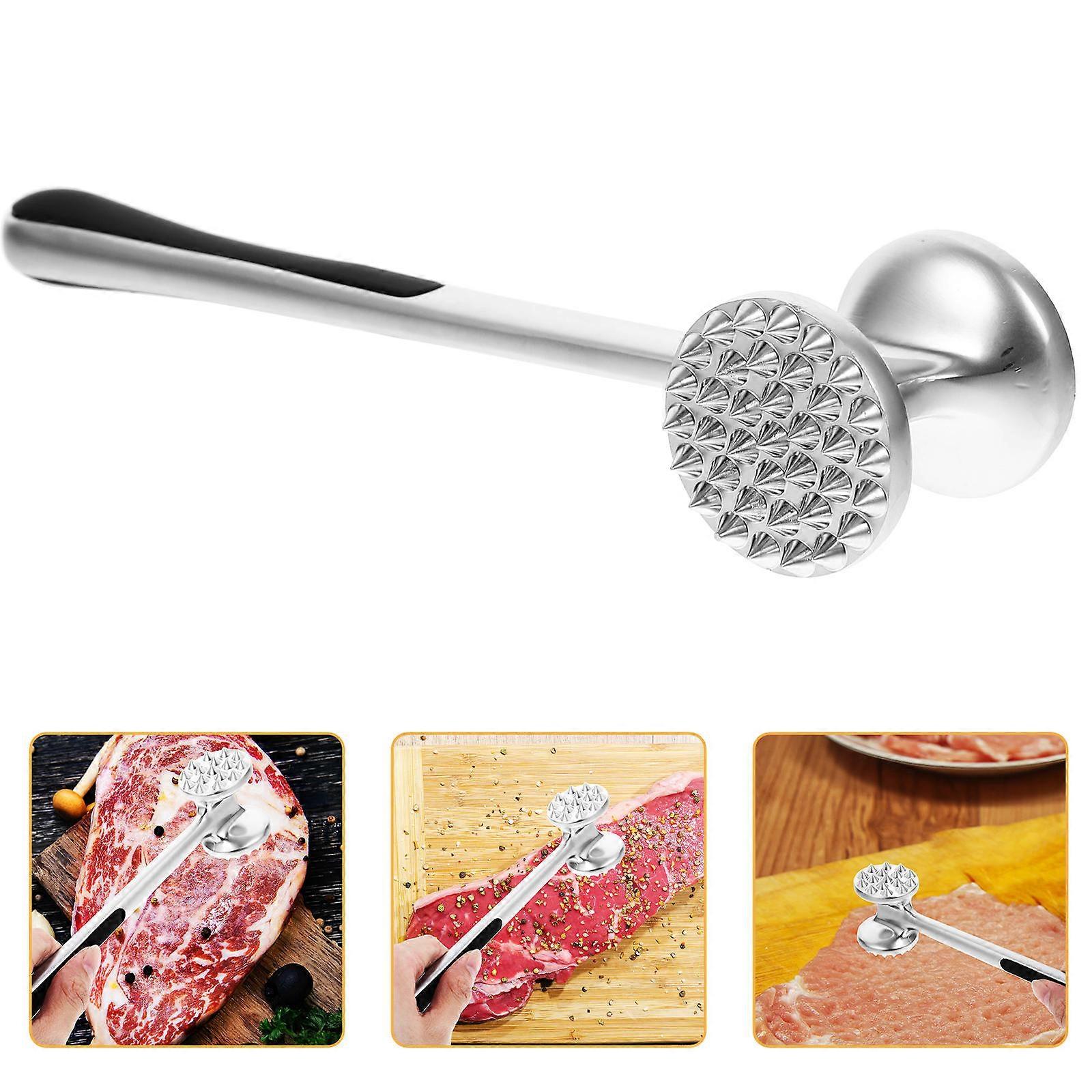 Kitchen Mallet Tool Stainless Steel Meat Pounder for Home Use 2Pcs