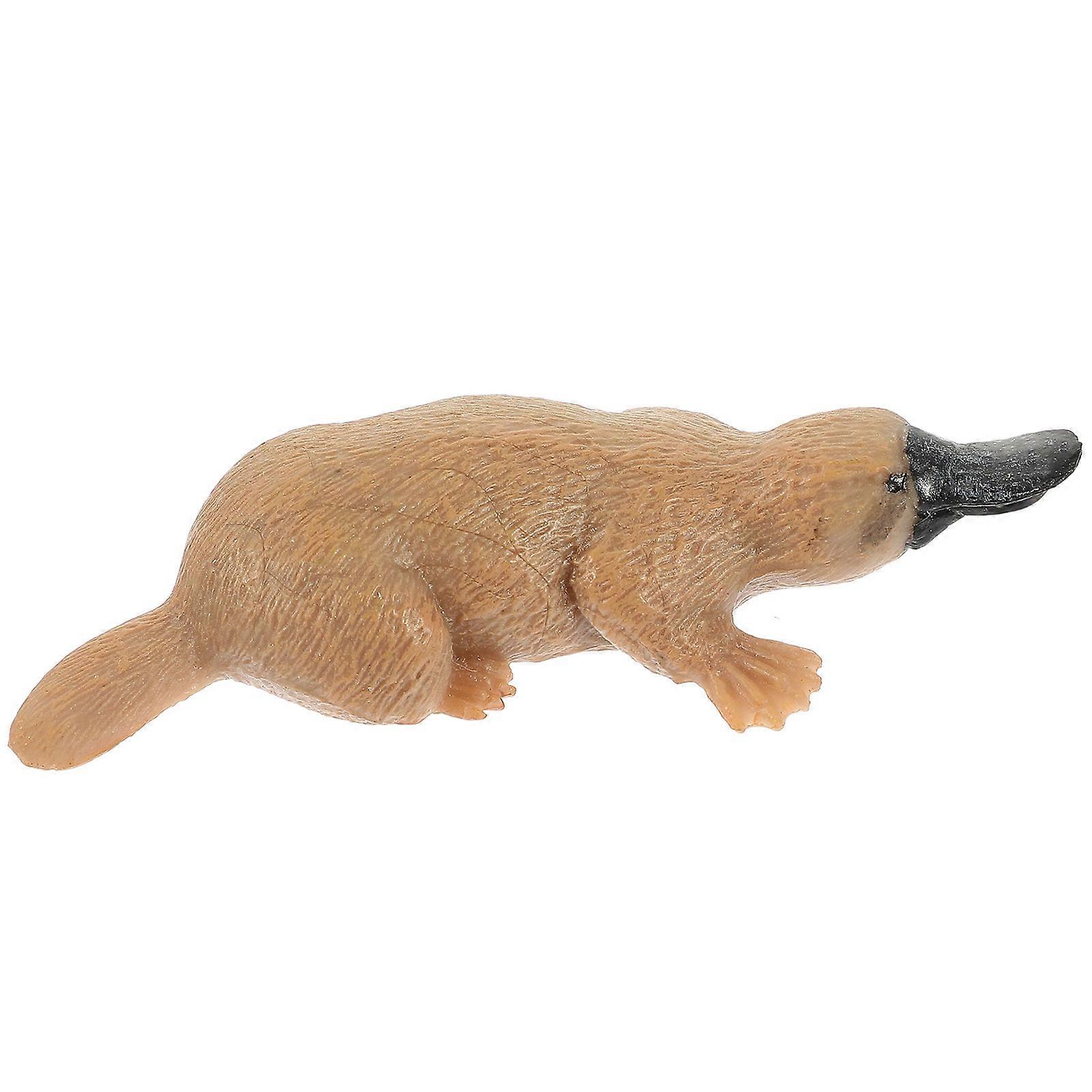 Simulation Animal Model Figures For Children Educational Use Light Brown 2Pcs Perfect For Home Decoration