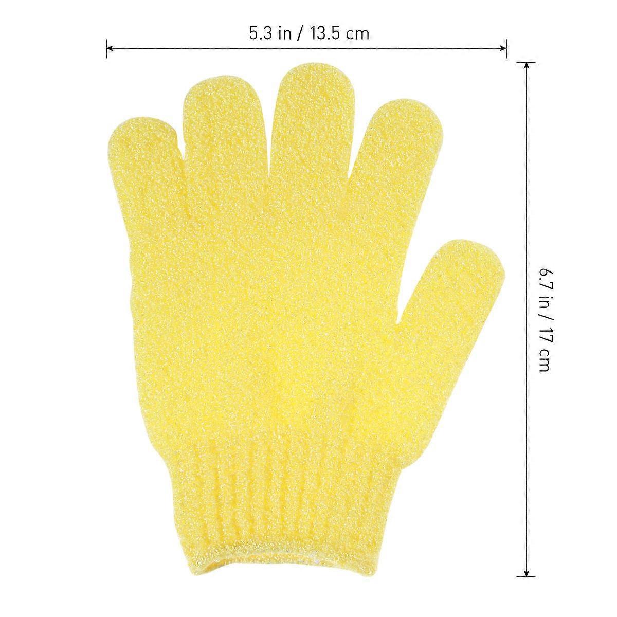 Exfoliating Bath Gloves Ultnice for Body Scrubbing 2Pcs Assorted Color