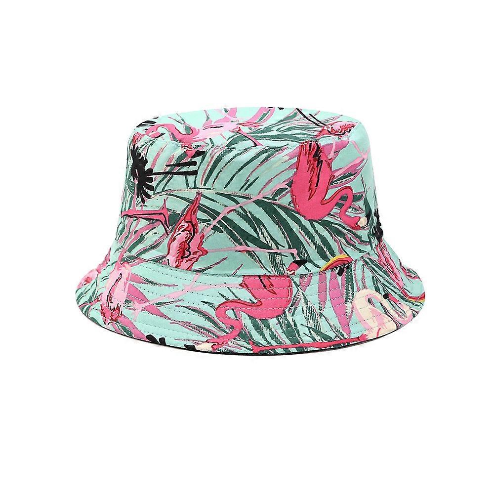 Foldable Hat Bucket Hat for Outdoor Use 2Pcs Printed Summer Sun Protection Cap