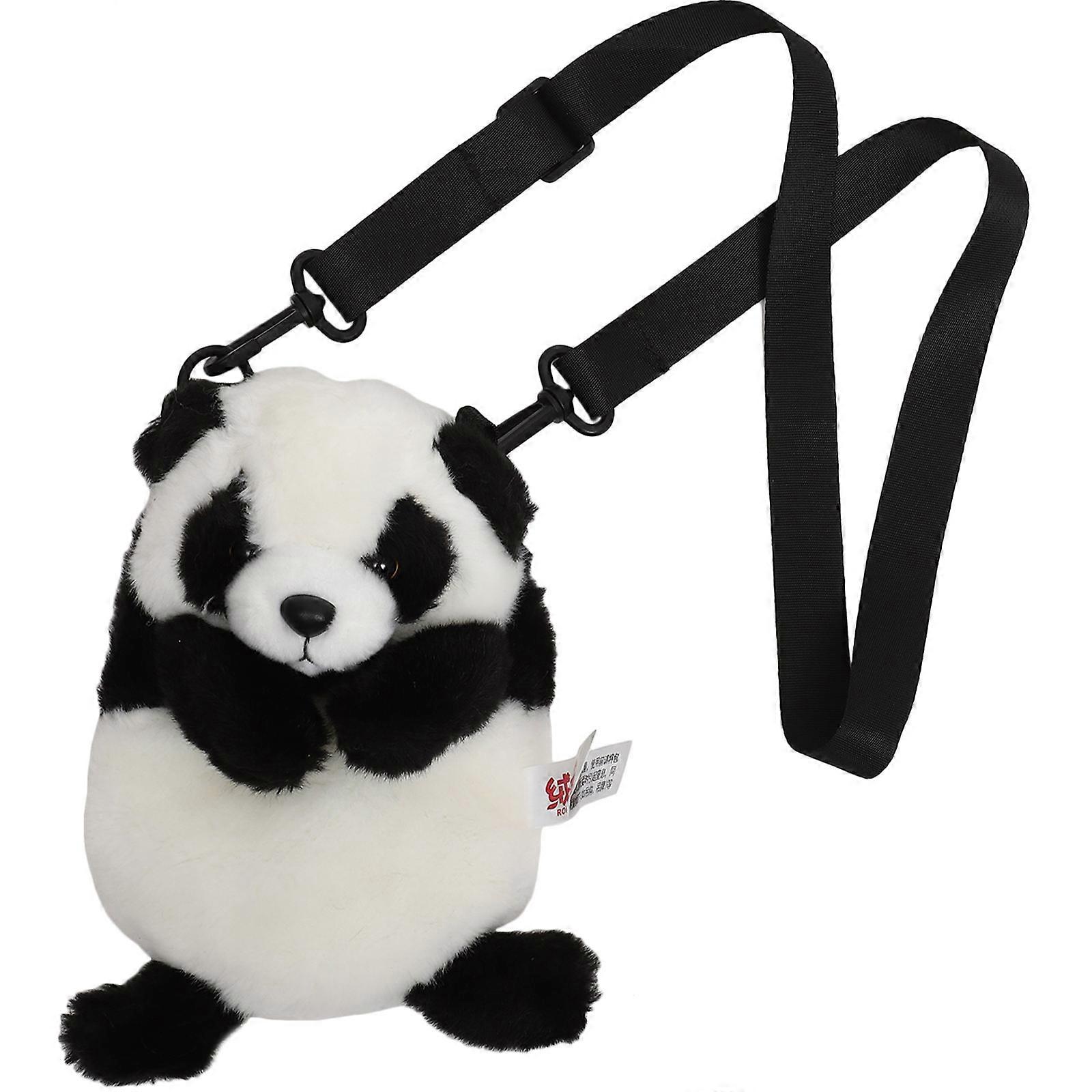 Cartoon Plush Shoulder Bag for Decor 3Pcs Panda Handbag Crossbody