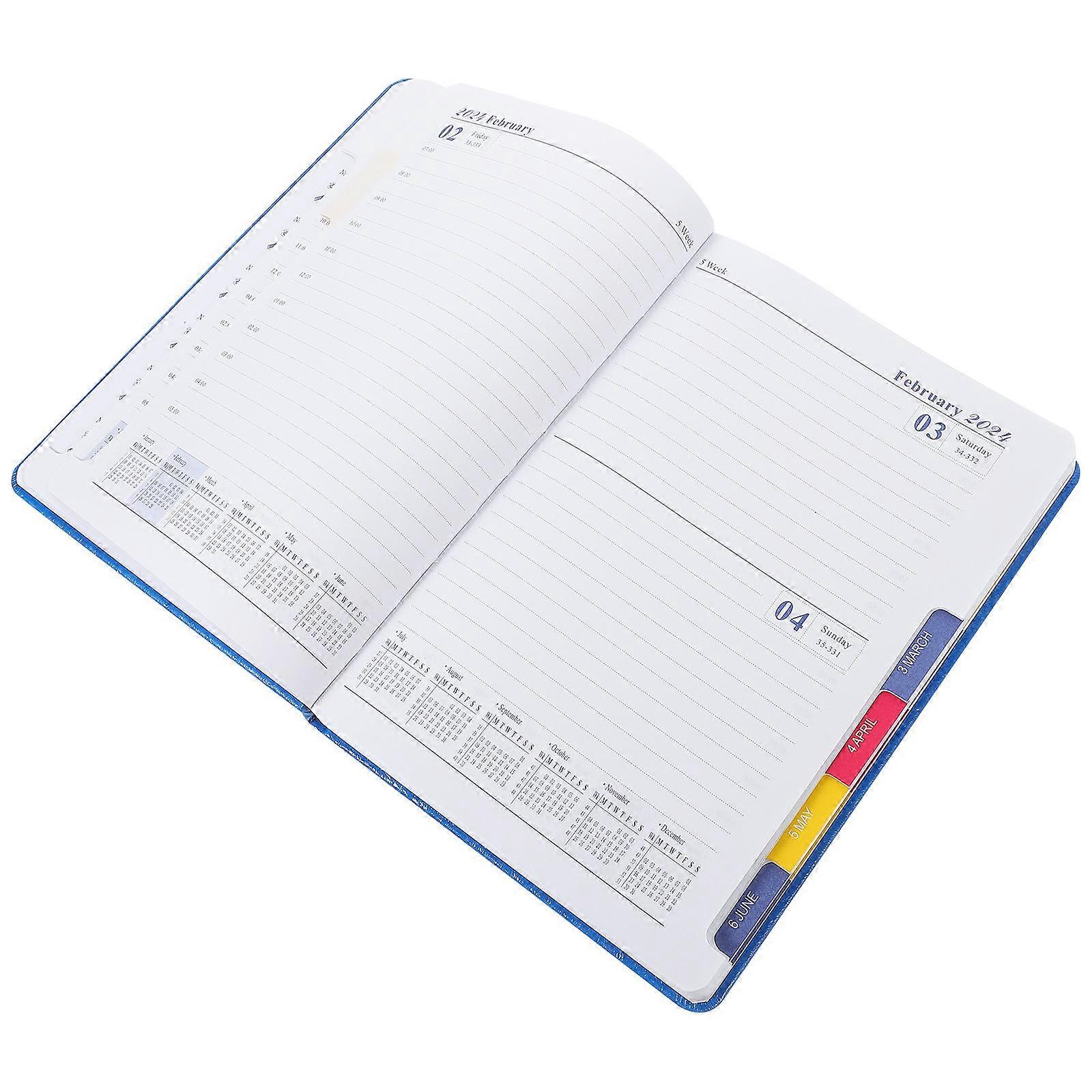 Weekly Plan Pad Notebook for Study Planning 4Pcs Blue Date Notepad