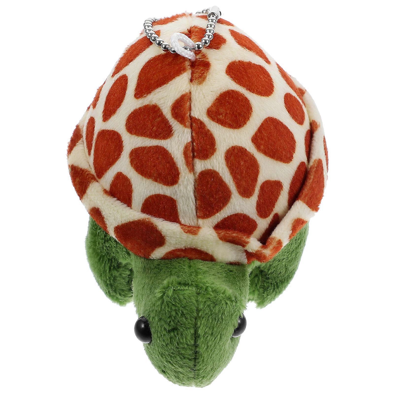 Stuffed Turtle Pendant Plush Tortoise for Hanging Decor 4Pcs Keychains