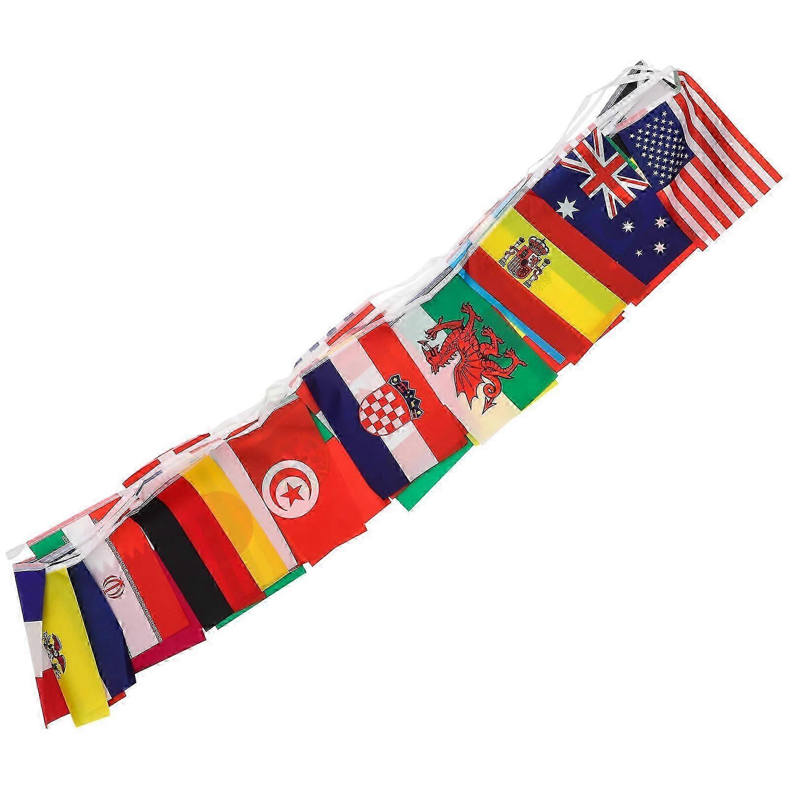 Football Match Banner Decorative String Flags 5 Sets Soccer Party Supplies