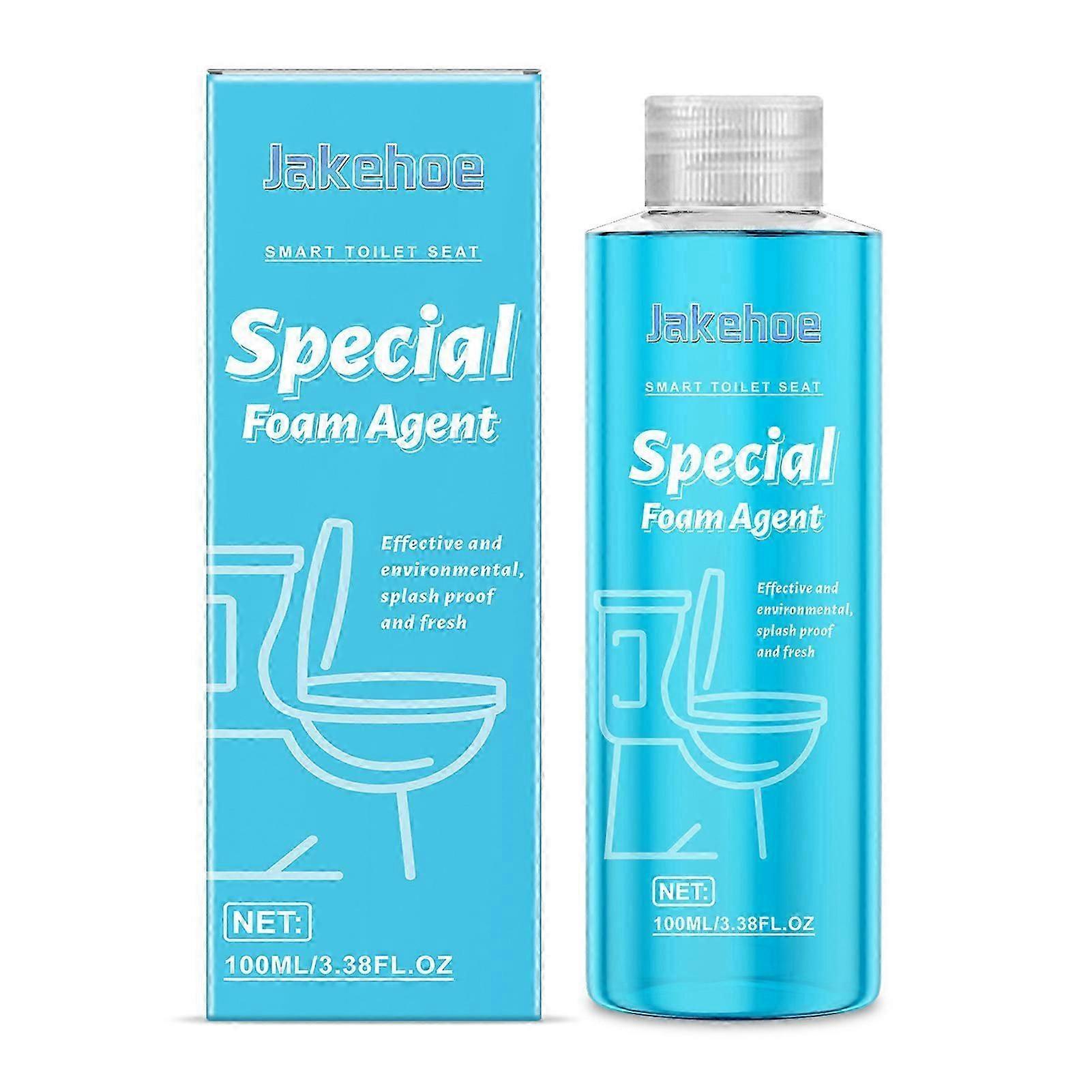 Foaming agents for deep descaling smart toilet stain remover