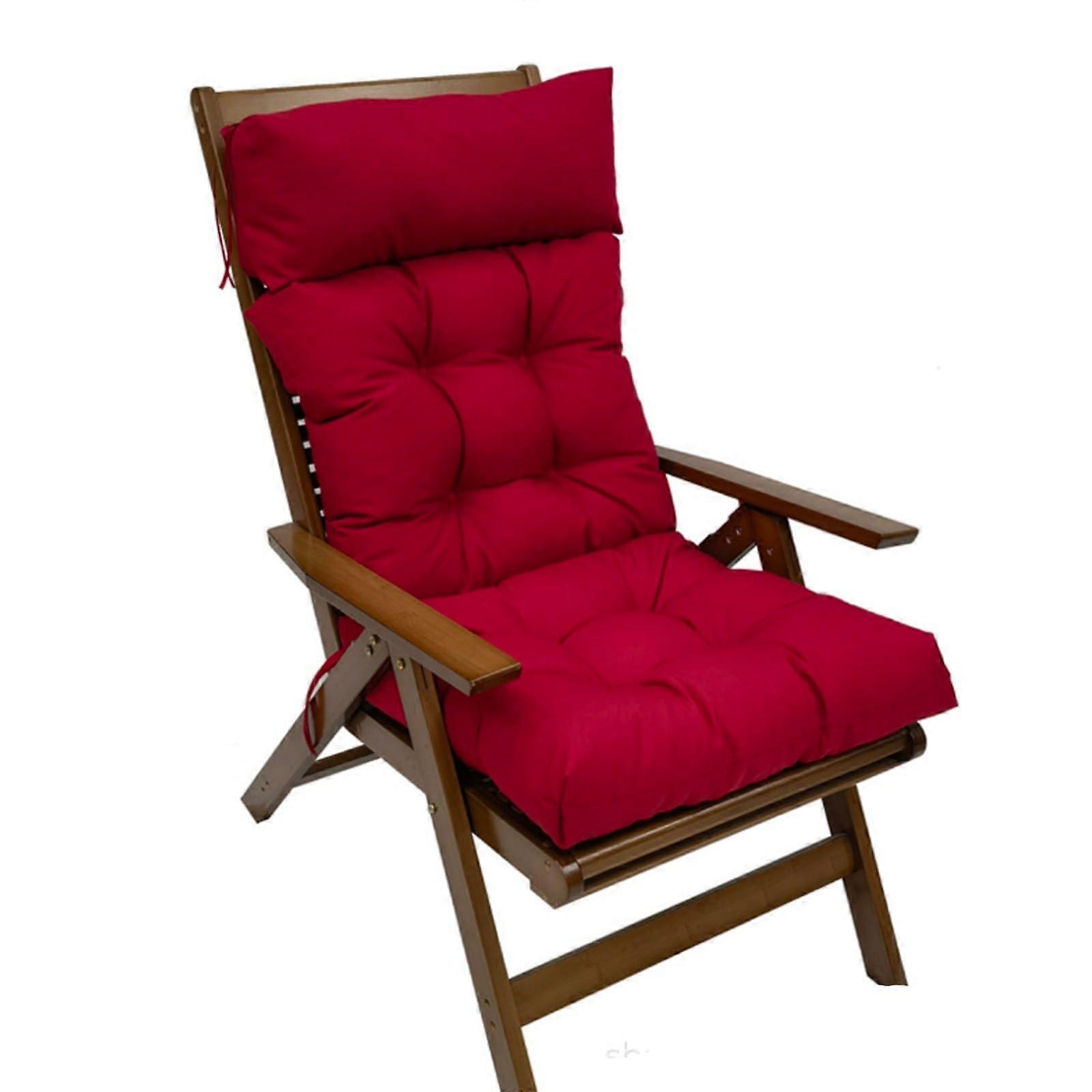 Outdoor Chair Cushion Waterproof Patio Back 122 X 55 CM Size Universal Fit For Outdoor Chairs