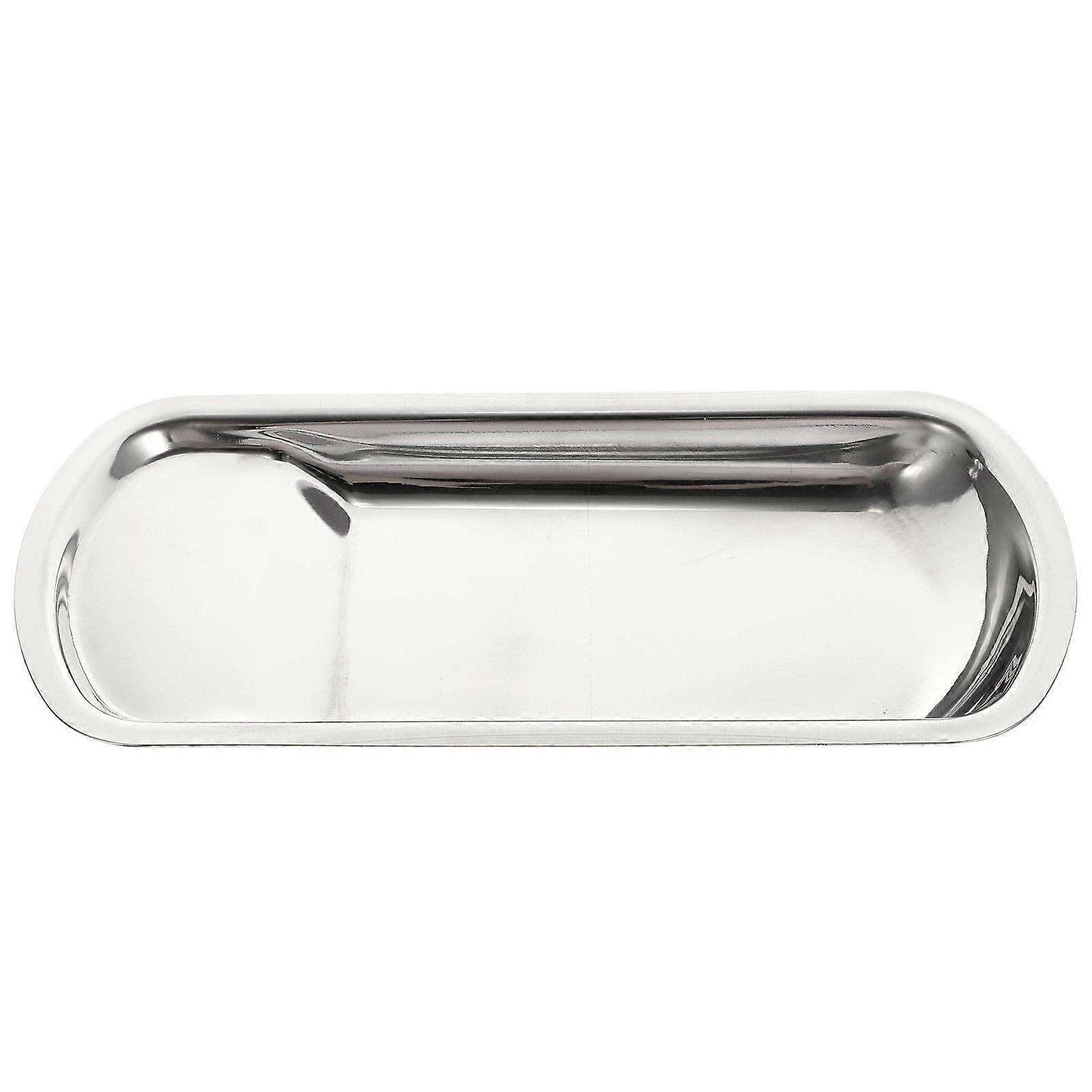 1Pc Stainless Steel Serving Tray Multi-functional Spoon Ladle Plate for Kitchen