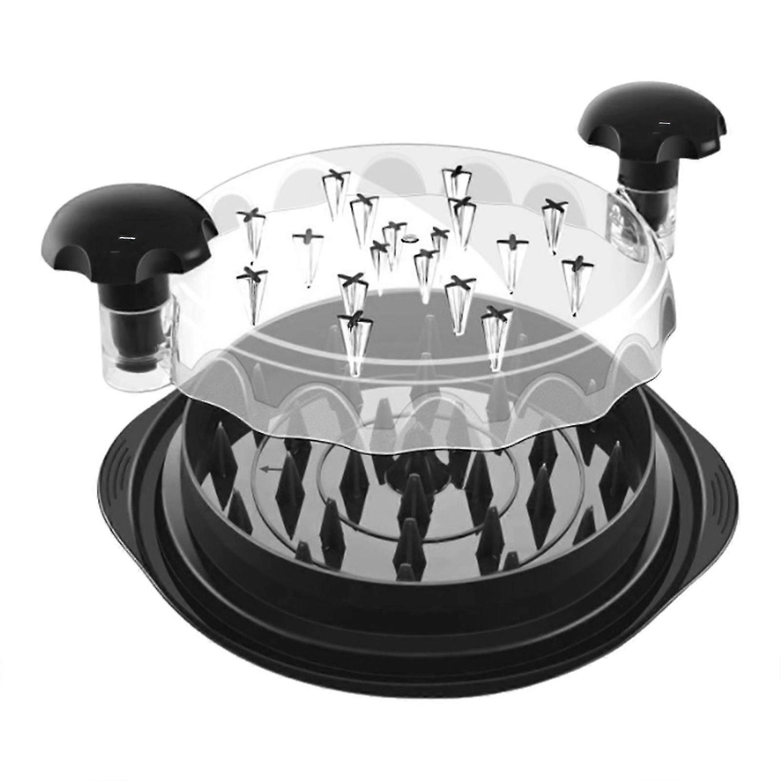 Rotating Chicken Shredder Machine Manual Meat Shredder Tool Grinder, Home Kitchen Effortless Shredding for Chicken Pork Beef