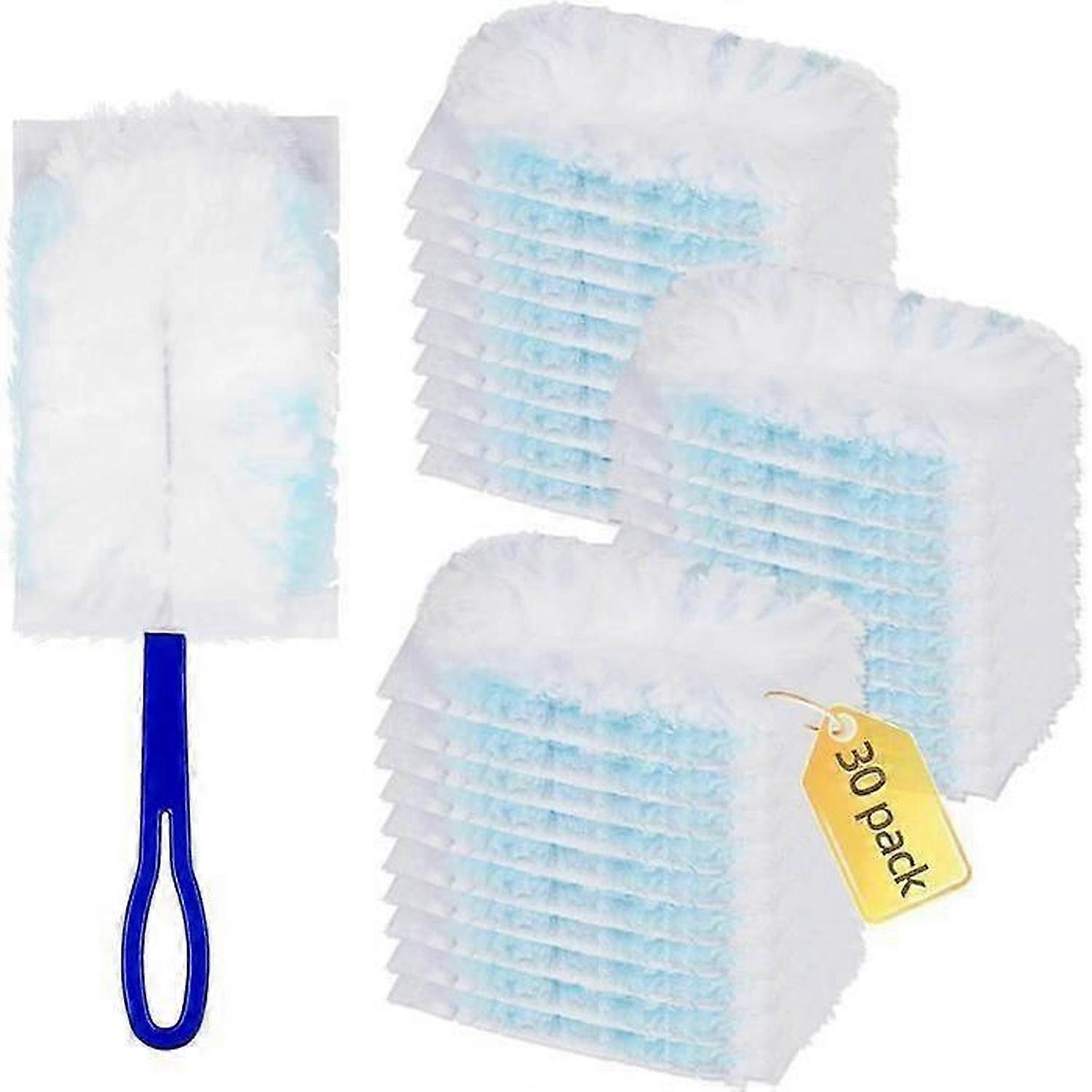30 Swiffer Magnetic Dust Cloths With 1 Handle