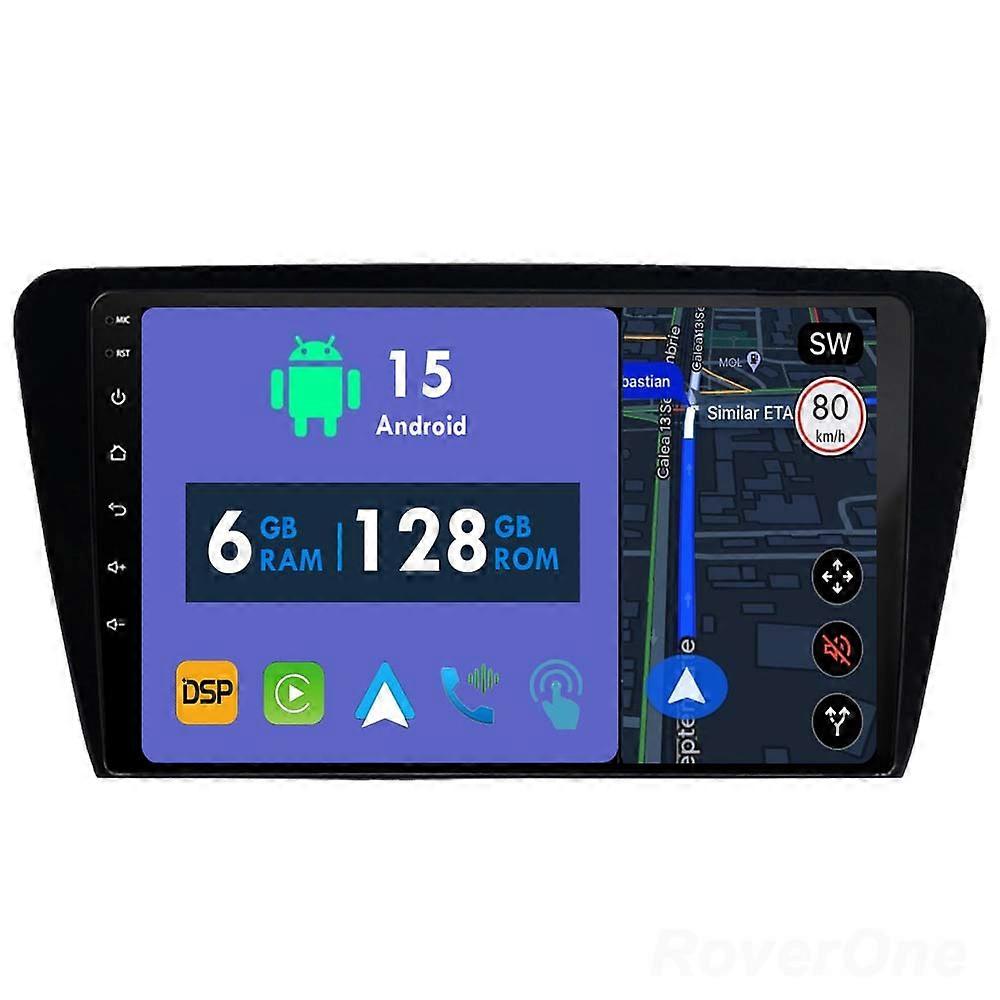Car Radio 6G+128G CarPlay GPS Navigation Head Unit for Skoda Octavia 3 A7 2013 - 2018 Android Auto Bluetooth Stereo Touch Screen