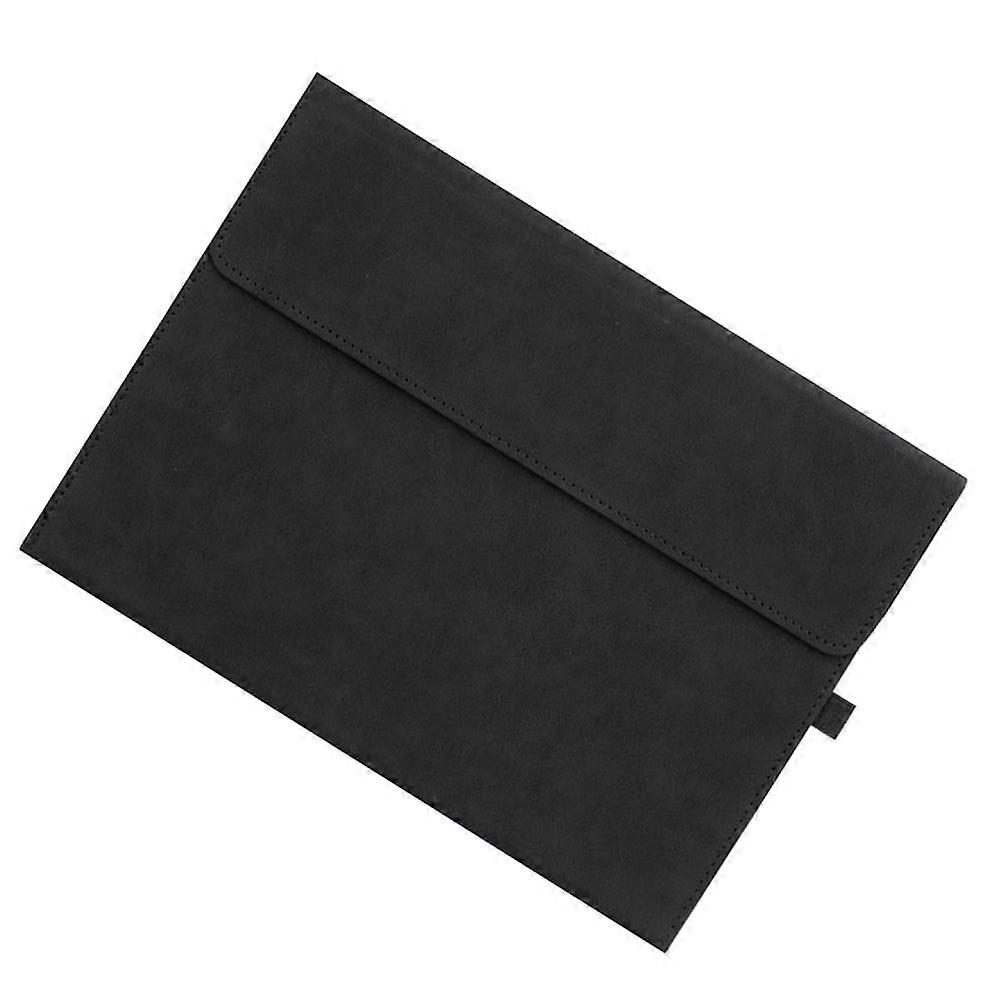 Flipdeksel i PU-skinn til Surface Pro 7/6/5/4 nettbrett, etui til Microsoft Surface Pro 4, 5 6 7, stativ, svart