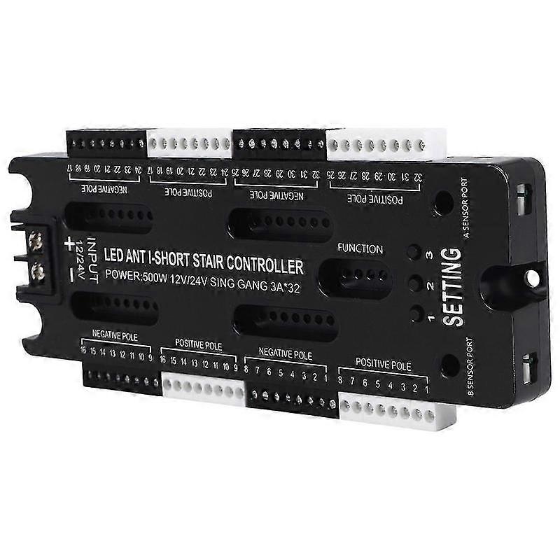 For Stairs Flexible Strip Indoor LED Motion Sensor 32 Channels Adjustable Brightness DC 12V 24V Stai