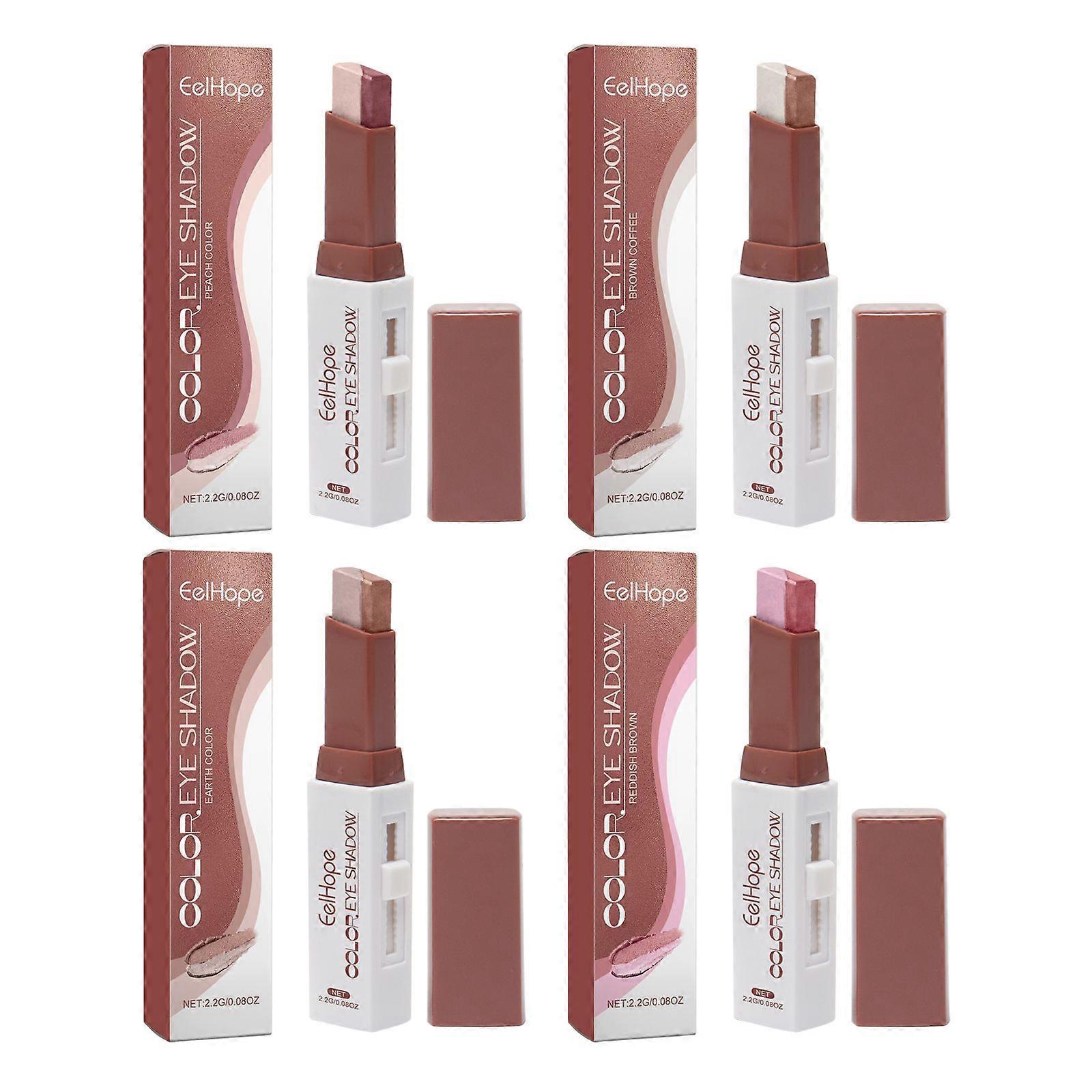 Eelhope Two-Color Pearlescent Glitter Eye Shadow Stick Natural Color Two-Color Pearlescent Glitter Novice Daily Makeup