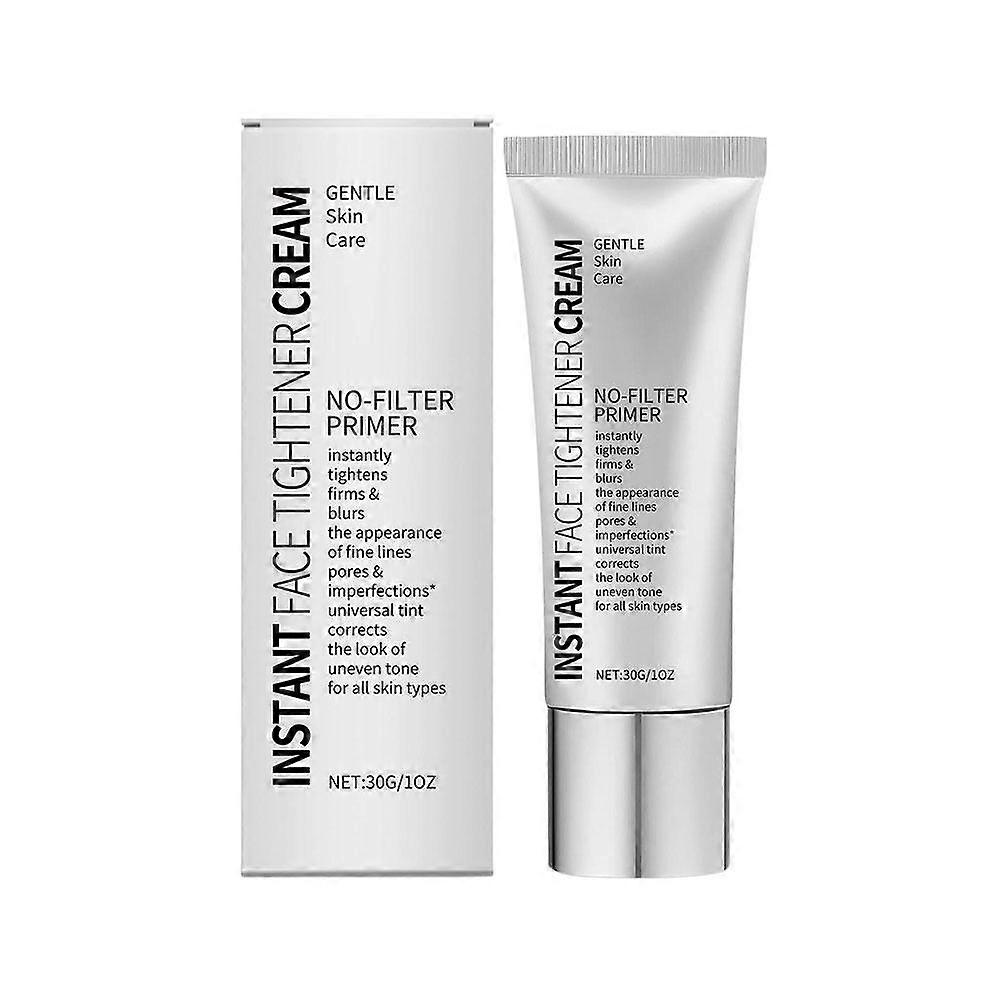 Instant Face Tightener No-Filter Primer Instantly Tightens Skin Smooths Pores Long-Lasting Makeup Lightweight Formula 30g