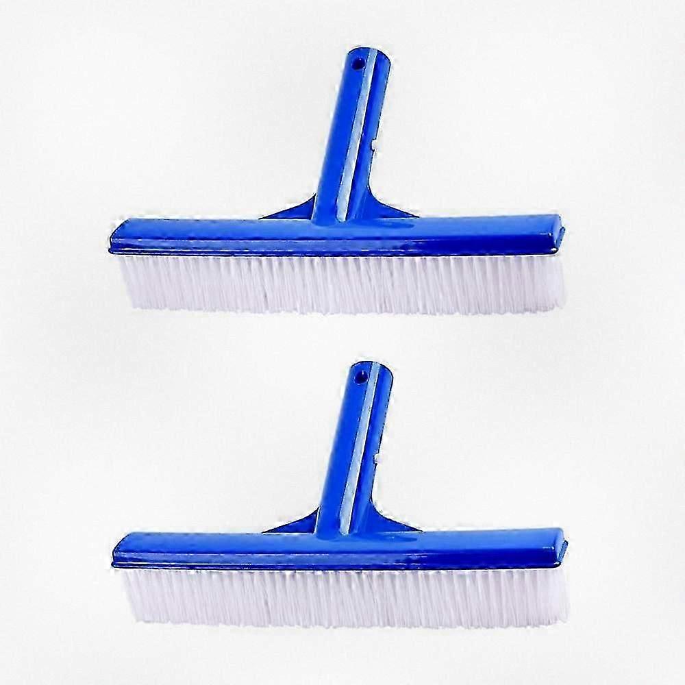 2-Pack Plastic Pool Cleaning Brush Heads for Walls and Floors
