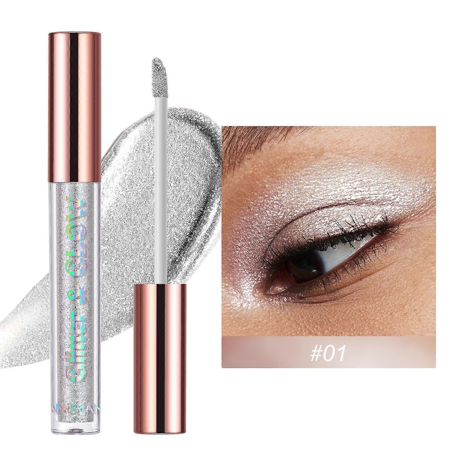 Pearlescent Shiny Liquid Eyeshadow Ten-color Single-pack Chameleon Pearlescent Waterproof Eyeshadow That Is Not Easy To Fall Off