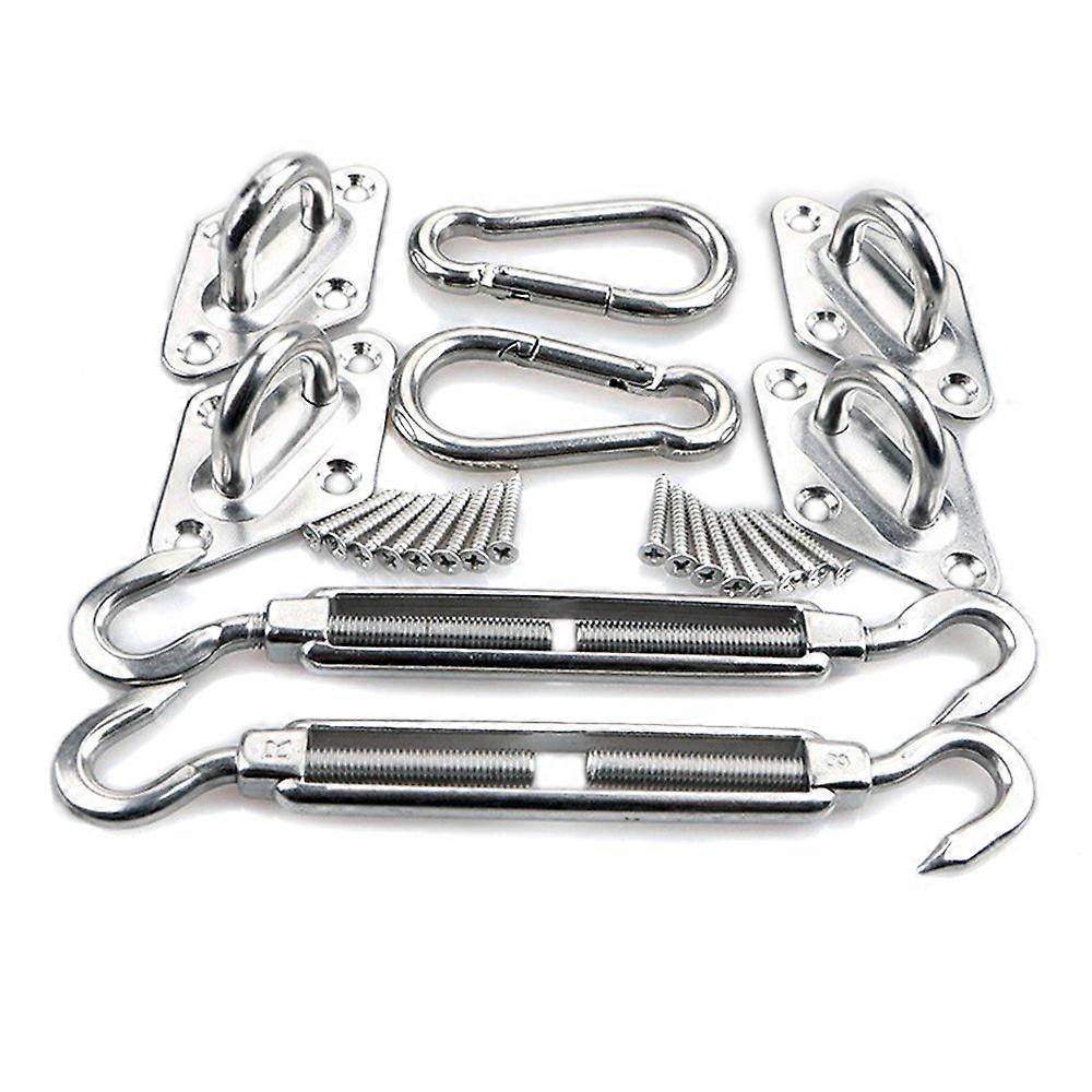 Shade sail fixing kit - 304 stainless steel Kit Hardware fixing accessories for Shade sail, Triangular shade cloth, Square