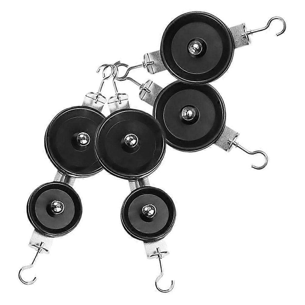 Double Pulley Teaching Equipment For Classroom Experiments With 4Pcs Lifting Heavy Objects Black Color