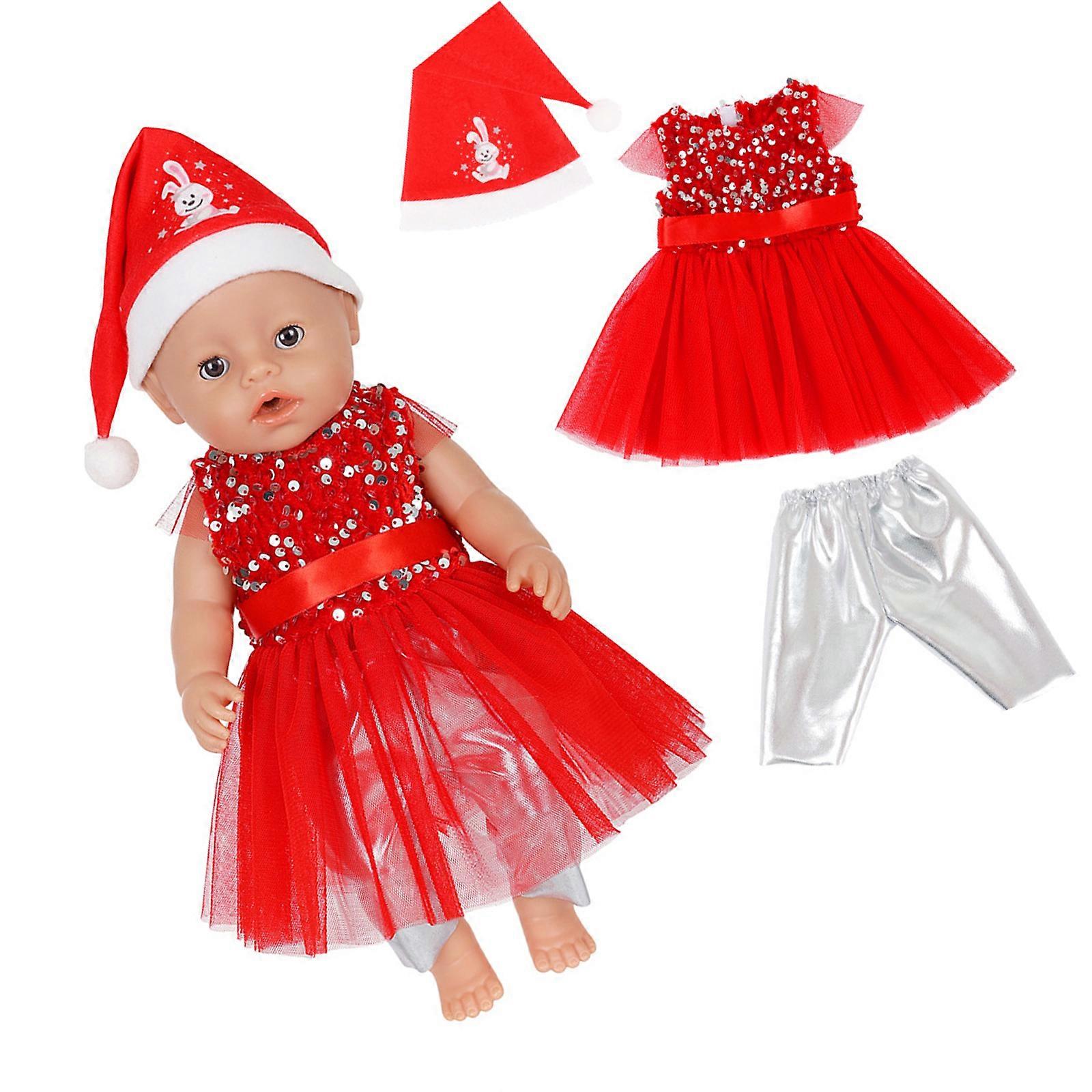 Halloween Christmas Theme Outfit For 16-18Inch Doll Festival Holiday  Costume Dress 43cm Doll Clothes Display Accessory Multicolor