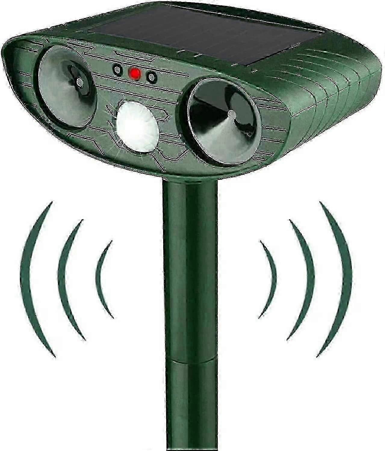 Ultrasonic Cat Repeller, Solar Powered Cat Repeller, Ultrasonic Rodent Repellent With Motion Sensor