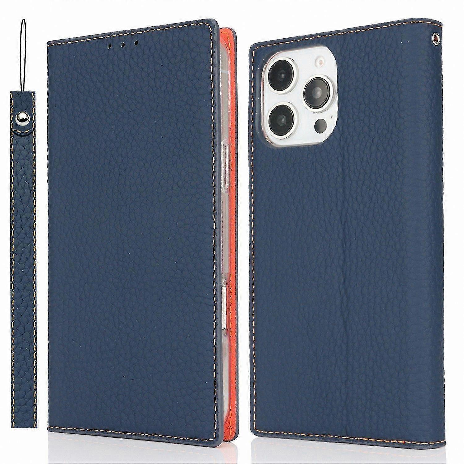 Litchi Texture Leather Wallet Case for iPhone 16 Pro