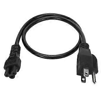 0.6m Laptop Power Cord Nema 5‑15P Male to IEC320 C5 Female Laptop Power Cord for 3 Pole Laptop AC Ad