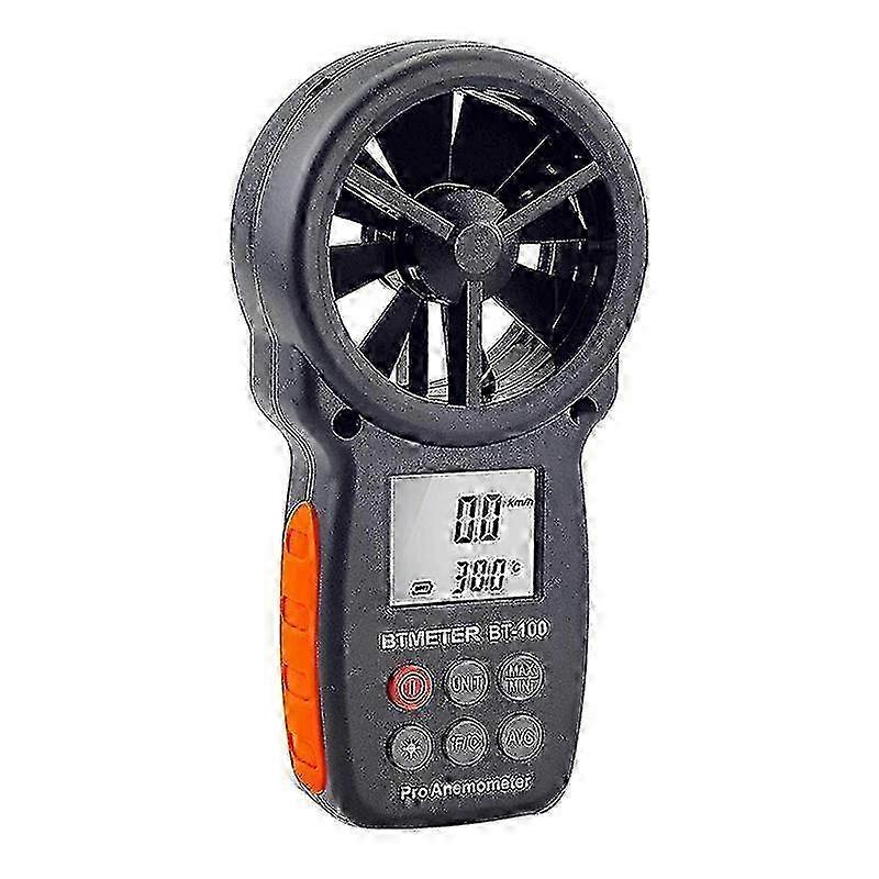 BT-100 Handheld Anemometer Wind Speed Wind Chill Temperature Measuring Instrument w