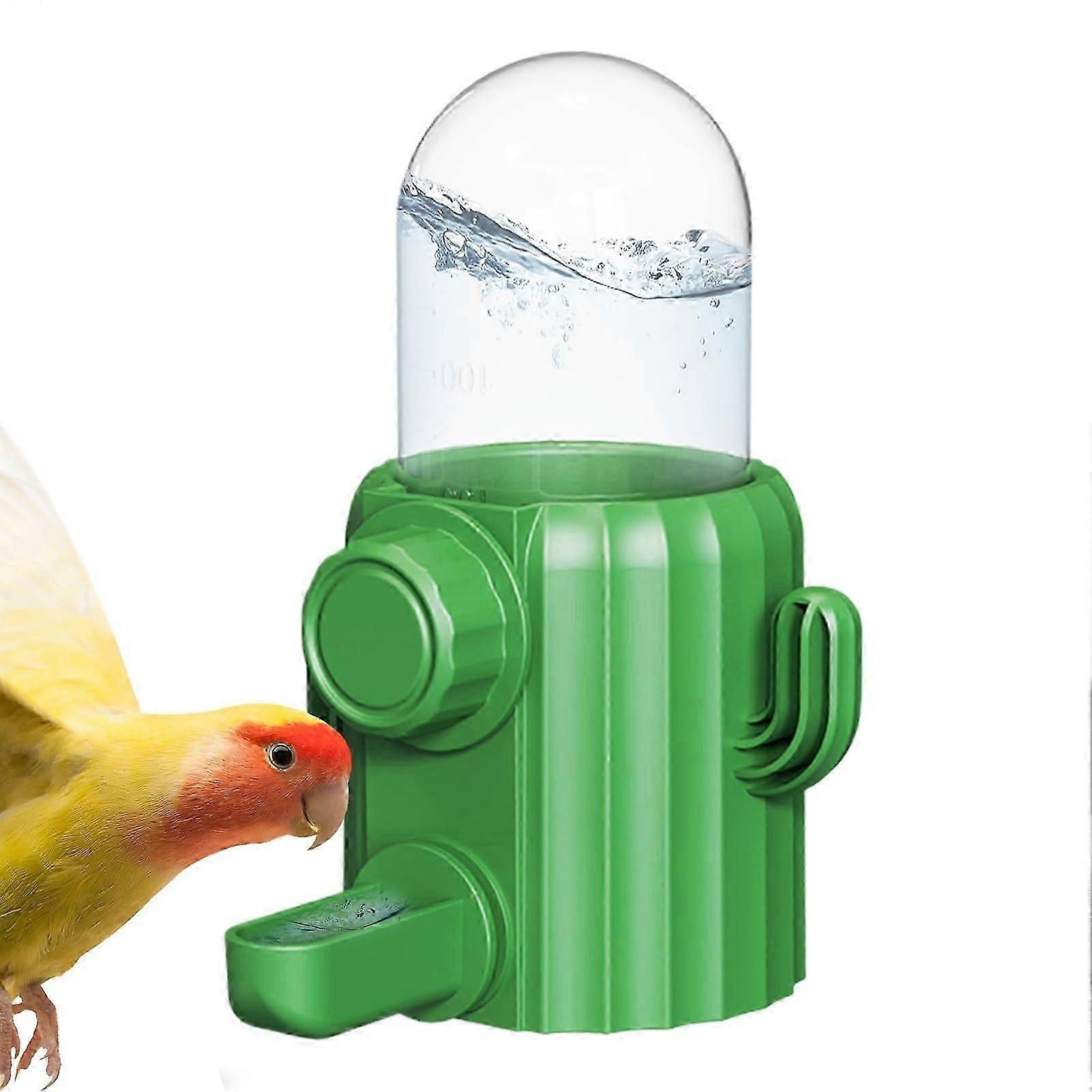 Automatic Parrot Drinker for Cages, Easy Refill Feeder for Parakeet, Cockatiel, Canary