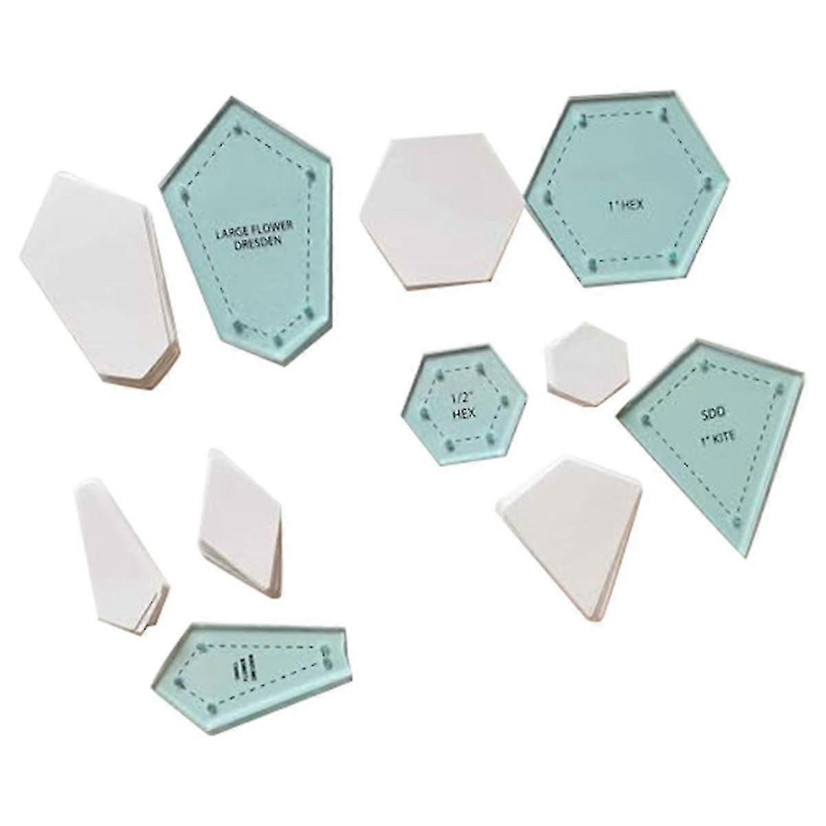 300 Stück Papier Patchwork Formen Acryl Quilt Schablone Quilting Patchwork Patchwork Handwerk Nähen