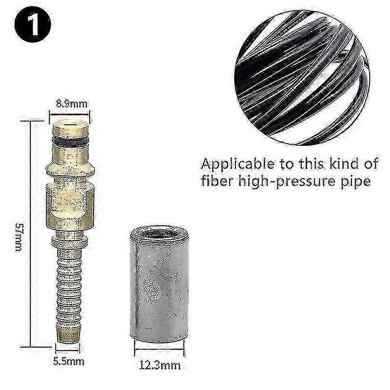 Hose Plug Fitting With Sleeve For Karcher K Pressure Washer Pipe Tip Connector