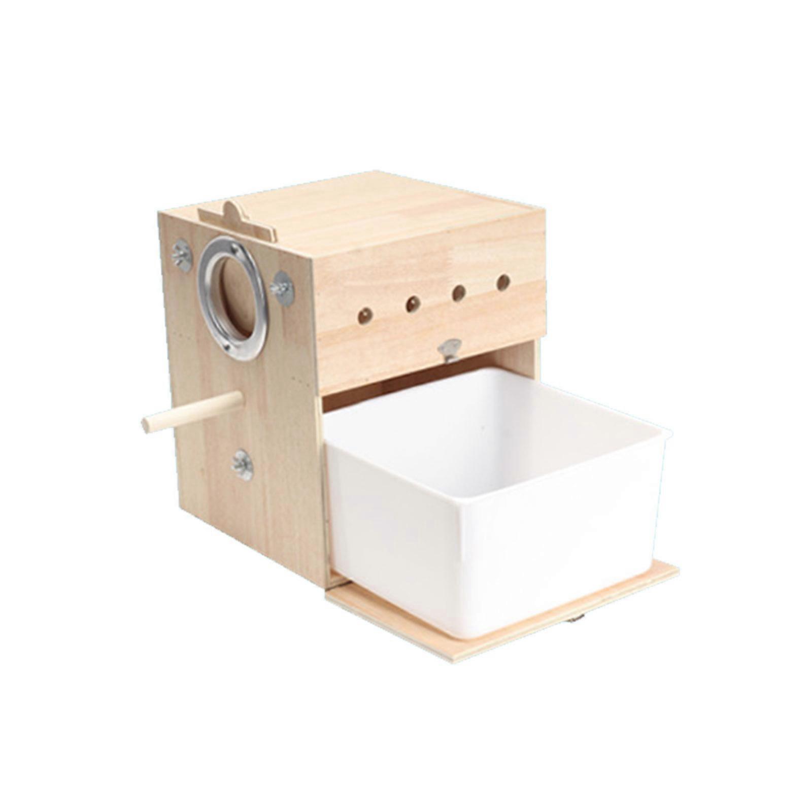 Bird House Cage Nest Box Nest Detachable Drawer Standing Hideouts for Bird Enthusiasts Hideouts Household Use Multicolor