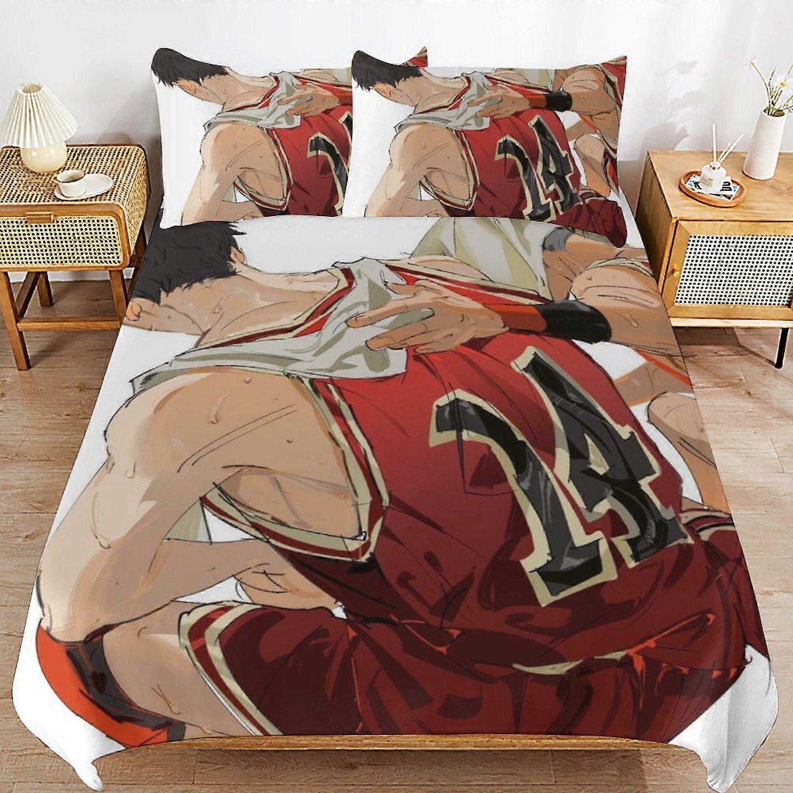 u565 Slam Dunk Soft and Durable Hypoallergenic Sleep Upgrade Zipper Closure Duvet Cover Sets for Relaxation n565