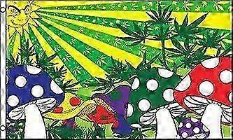 Mushroom Marijuana Flag Mode A-3965
