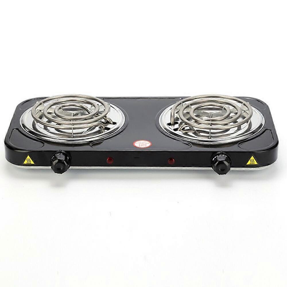 Electric Hotplate with Coil Burner, Power Indicator Lights, Easy-Clean Countertop Cooktop Design