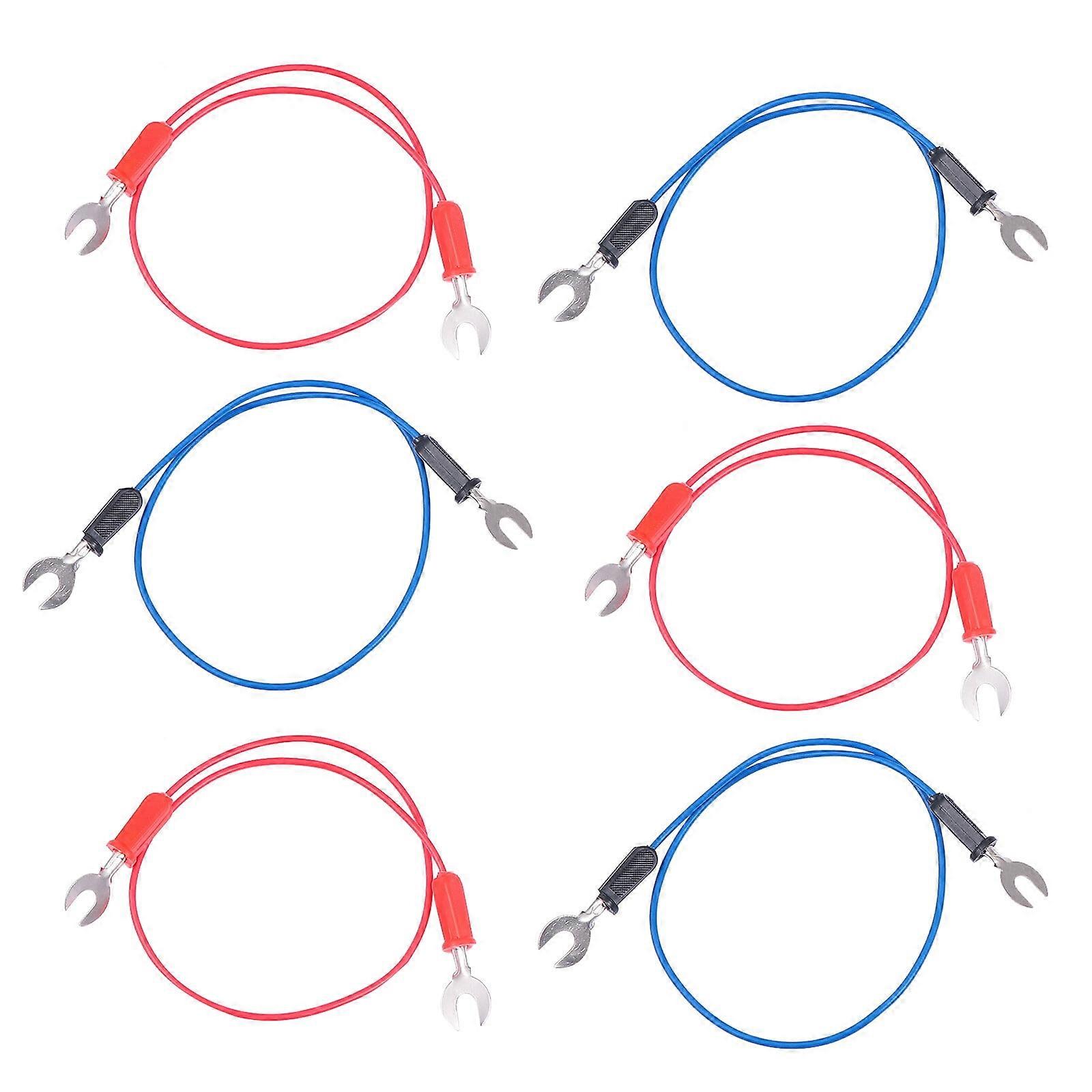 6pcs Physical U-shaped Fork Wire U-shaped Plug Wire U-wire Fork Random Color