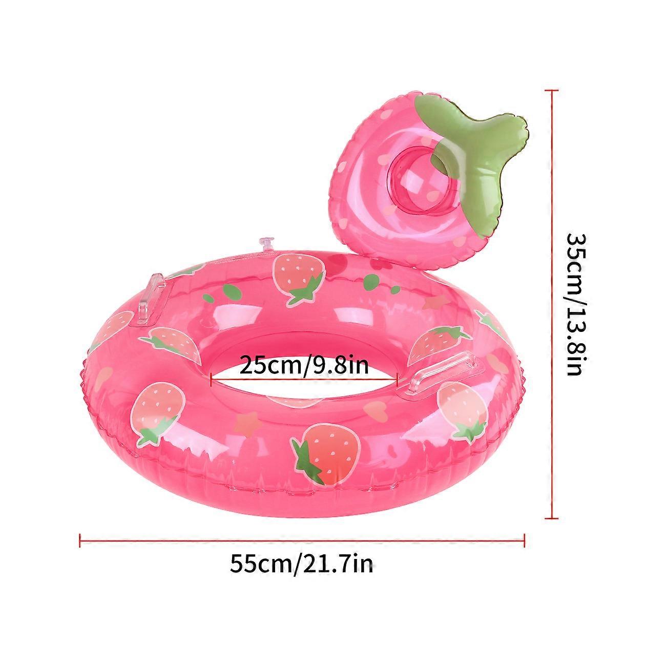 1PC Fruit Shaped Adult Inflatable With Handle Pool Float, Summer Thick Swim Ring, Suitable For Summer Pool Parties Armpit Ring