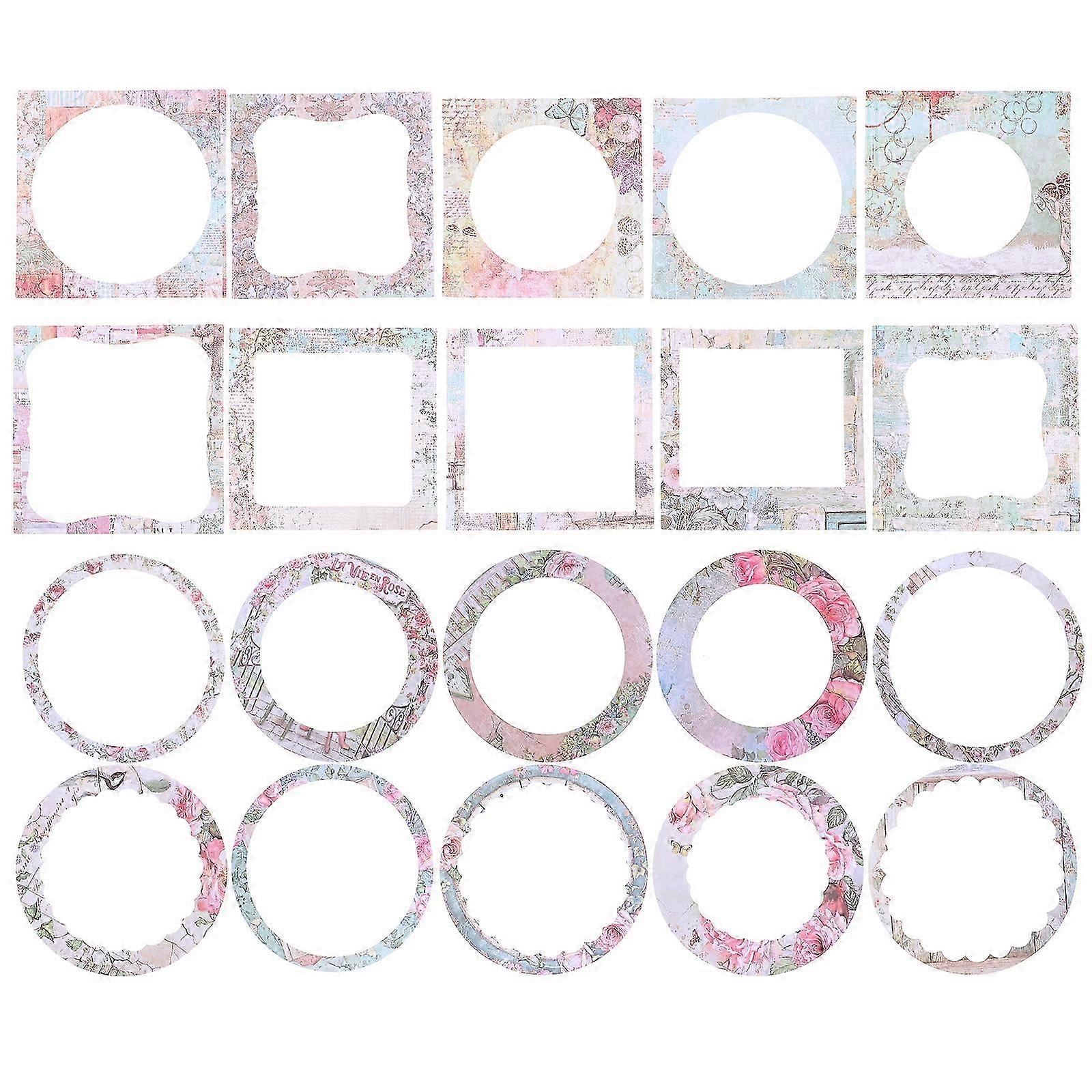 2 Sets Background Paper Scrapbook Material Window Paper DIY Hand Account Paper