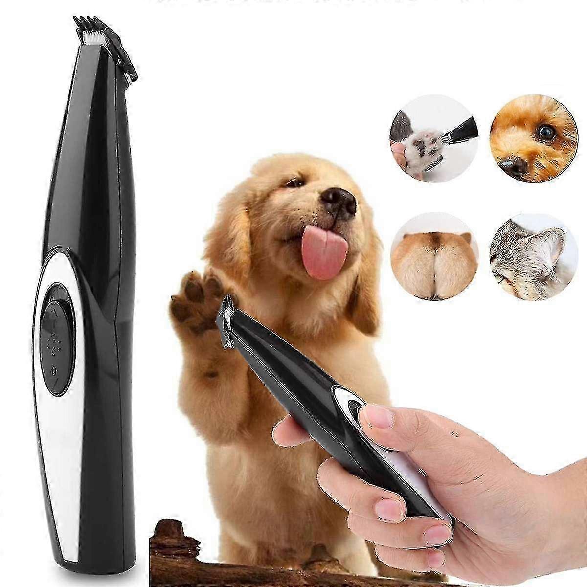 Electric trimmer for dog paws with safe grooming clipper