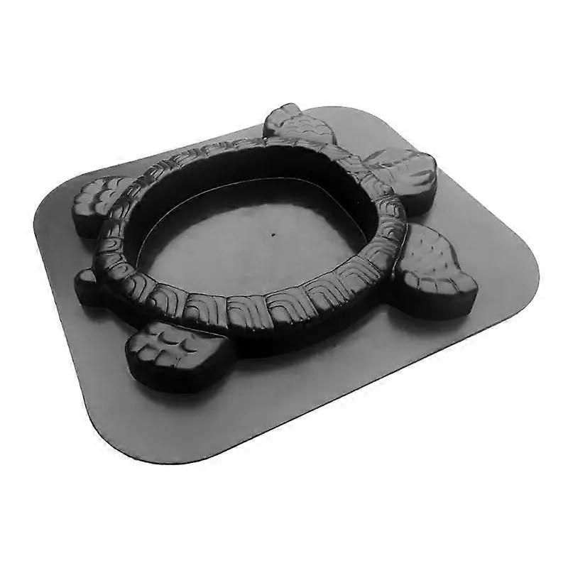Turtle Shape Concrete Stepping Stone Mold for Garden Pathway Paving 44x38x3.8cm Gray