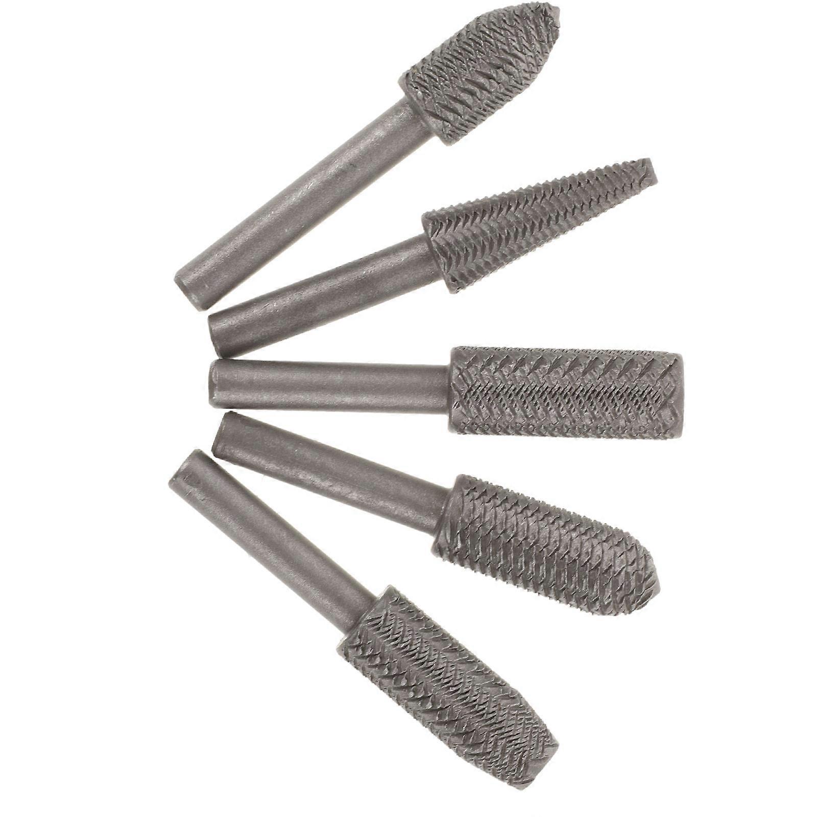 High Speed Rotary Files Universal Tool Bits Metalworking Diy Projects Black 5Pcs