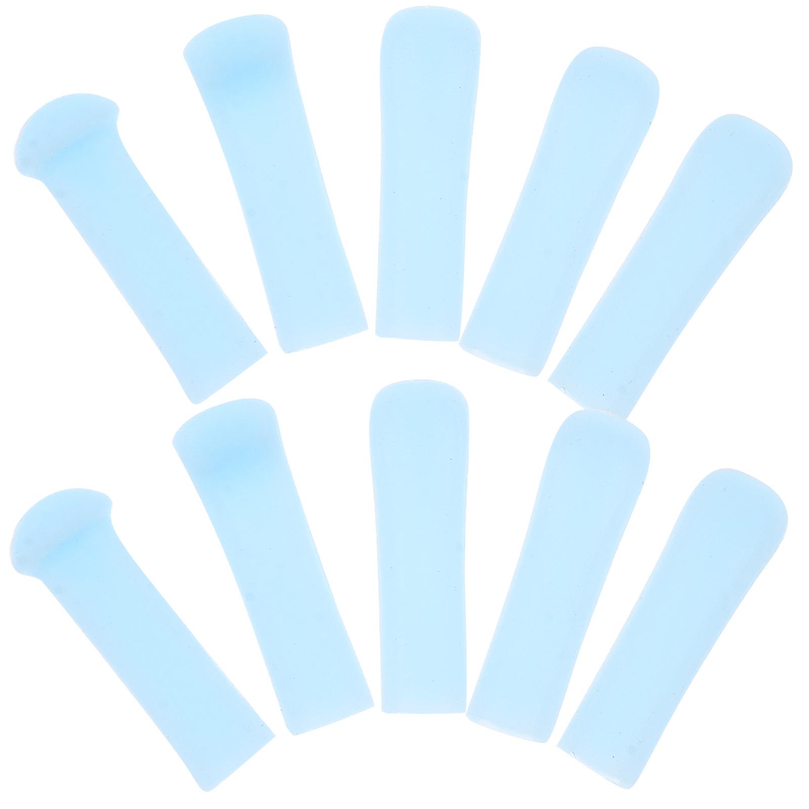 Blue Silicone Ear Cleaner Replacement Tips for Ear Wax Removal 10Pcs Kit