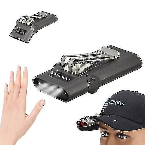 Rechargeable Headlamp Hands-free Clip Cap Light