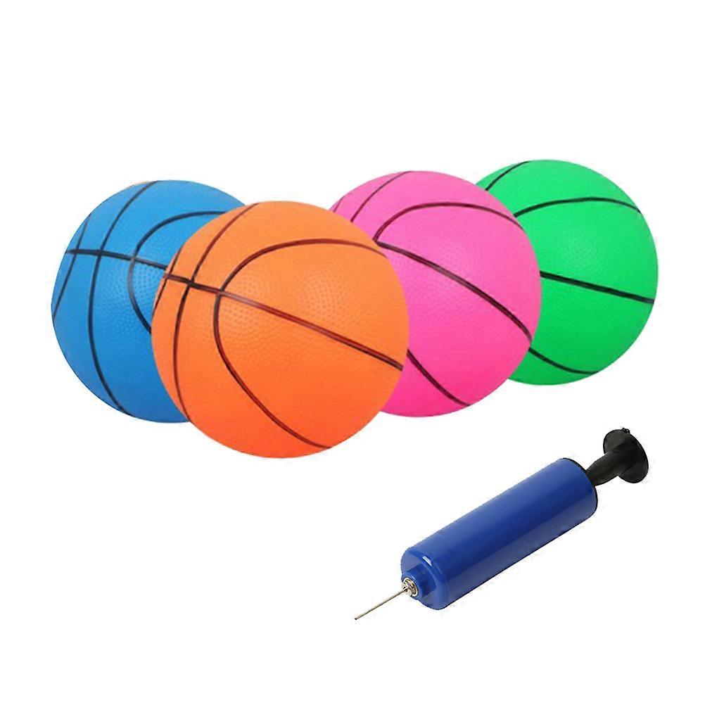 Kid Toy Basketball Set for Playing with 8Pcs Inflatable Balls