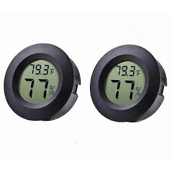 2-pack Mini Thermometer Hygrometer Refrigerator Freezer Electronic
