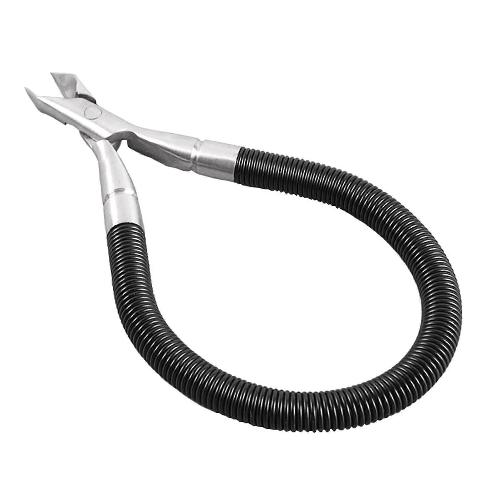 Professional Stainless Steel Cuticle Nipper with Ergonomic Spring Handle for Manicure and Pedicure
