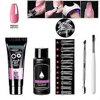 Poly Nail Gel Set Extension Nail Gel Set Easy Use Gel Nail Enhancement For Diy Nail Art At Home New