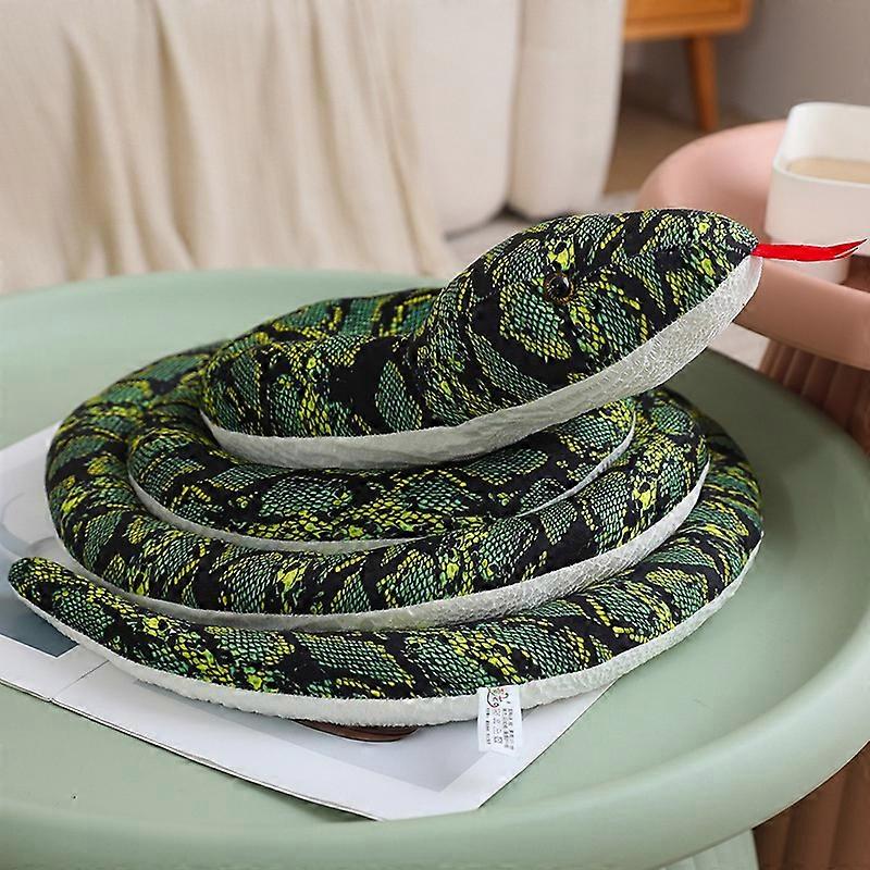 400cm Stuffed Animal Lifelike Burmese Python Plush Toy Simulation Long Coiled Snake Scary Reptile Giant Cobra Halloween Gift